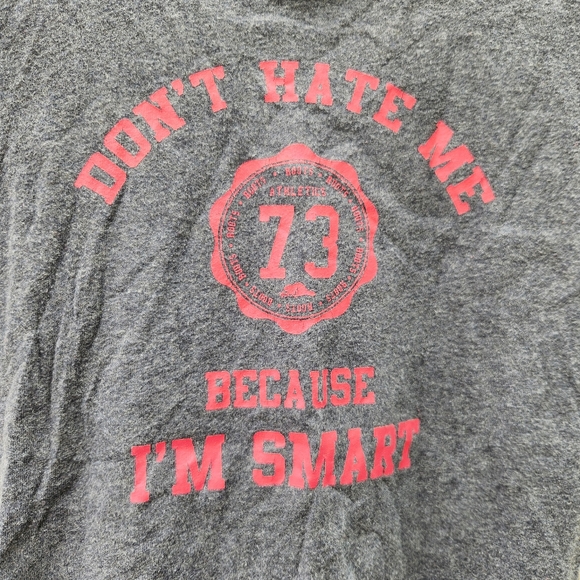 Roots Kids Canada Don't Hate Me Because I'm Smart T-Shirt Size 7-8 yrs Blue - Picture 2 of 8